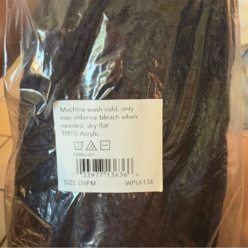 Muk Luks Women's Over the Knee‎ Socks Black/ OSFM NWT